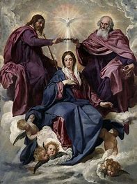 Coronation of the Blessed Virgin Mary by Diego Velazquez (1641-1644)